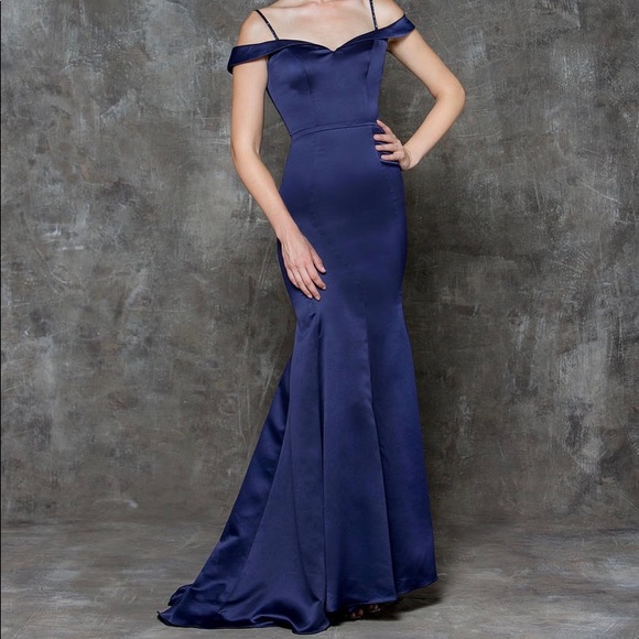 Navy Blue Prom/Special Occasion Dress - Picture 1 of 8